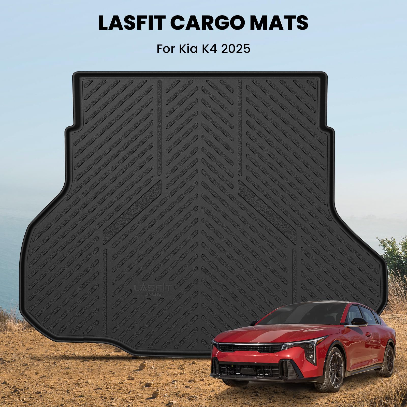 Amazon.com: LASFIT Cargo Mat for Kia K4 2025 2026, All Weather TPE